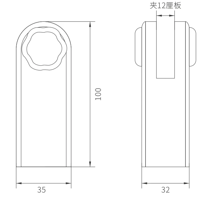 CHD017-12 Plum Screen Clip (12 Li board) thumbnail 2