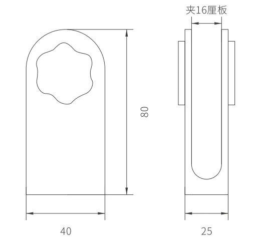 CHD017-16 Plum Screen Clip (16 Li board) thumbnail 2