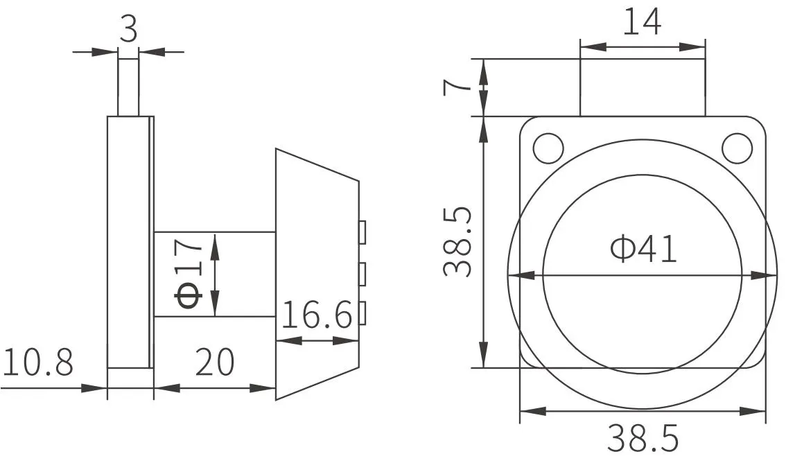 CHE-045 Round Combination Lock thumbnail 2