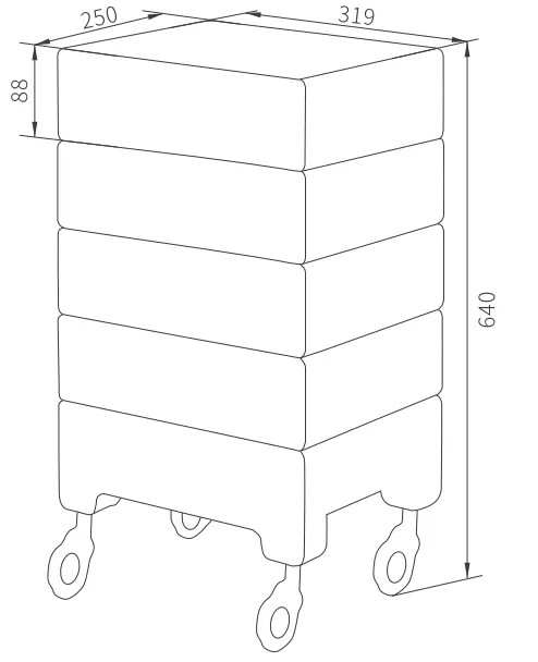 Tier Storage Cart thumbnail 2
