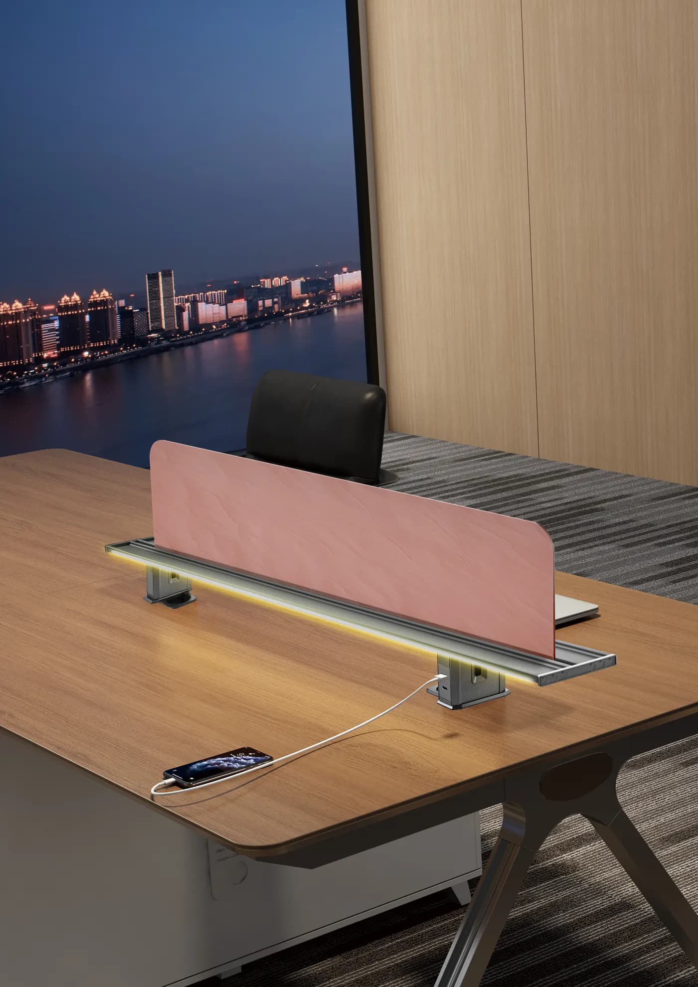 CHF-66-1 Aluminum Table Screen Clip Slot with Light thumbnail 4