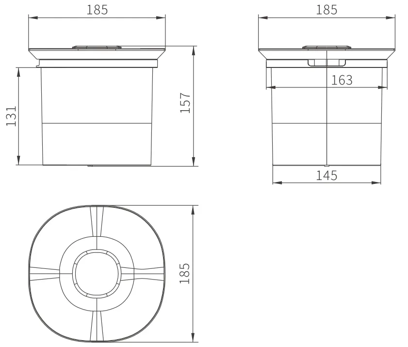 CHG-026 Rounded-Square Cable Box (Wireless Charging) thumbnail 2