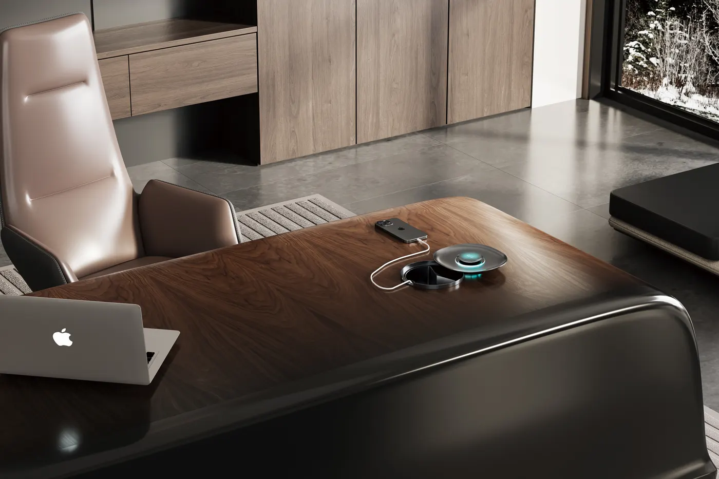 CHG-026 Rounded-Square Cable Box (Wireless Charging) thumbnail 3