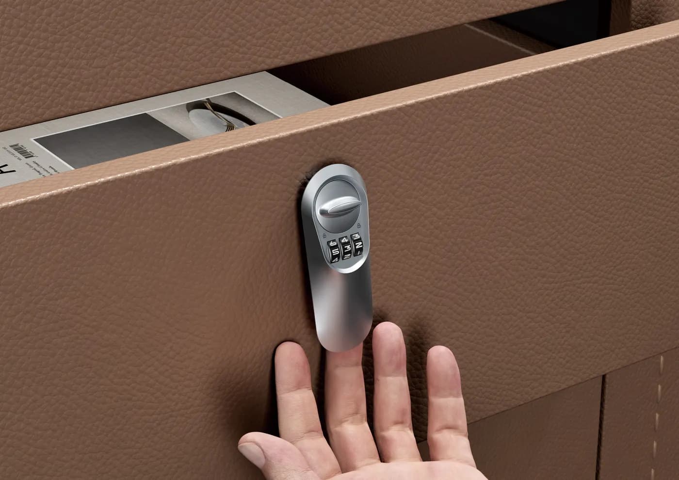 CHTV01-1 Oval Combination Lock with Handle thumbnail 13