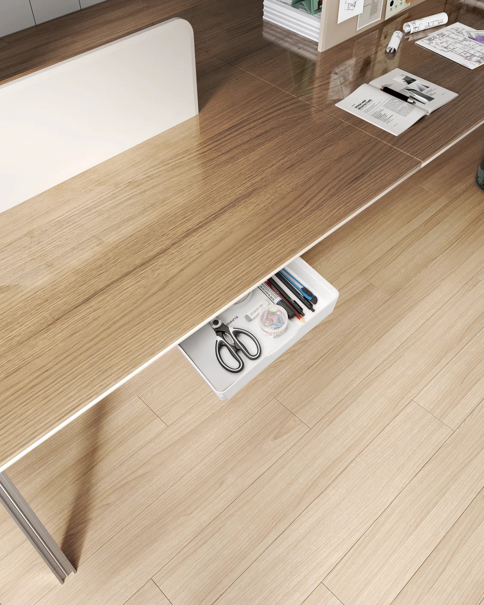 CHE-056-2 Under-Desk Drawer Storage