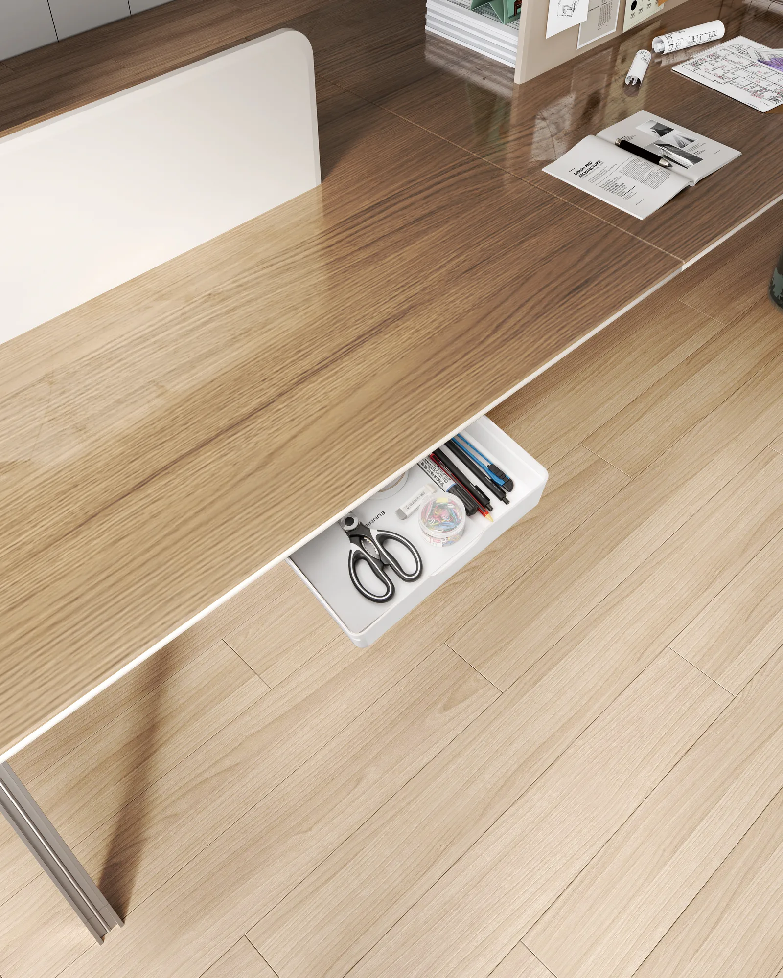 CHE-056-2 Under-Desk Drawer Storage